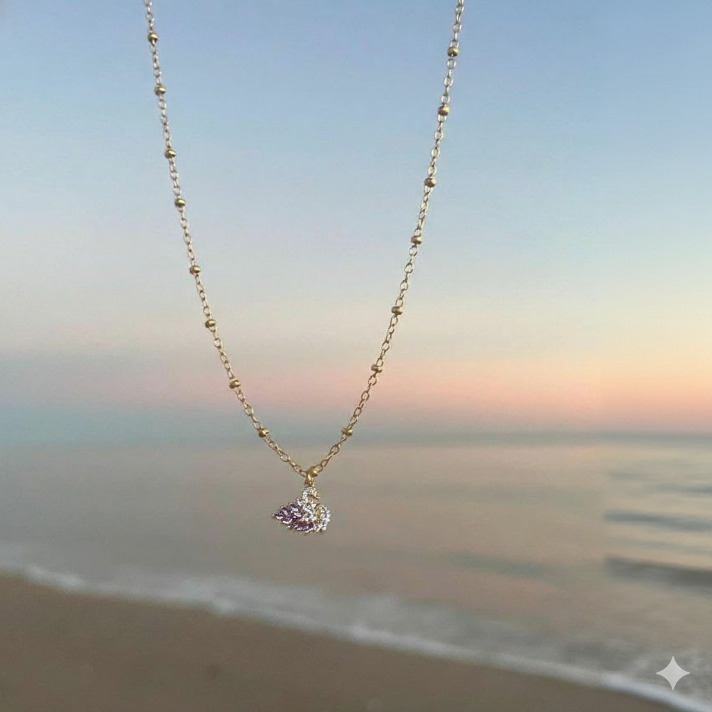 Twilight Swan Pendant