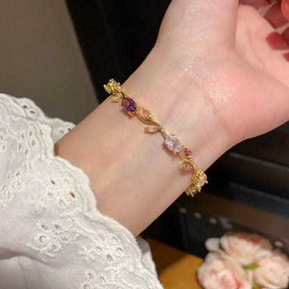Lavender Tulip Bracelet