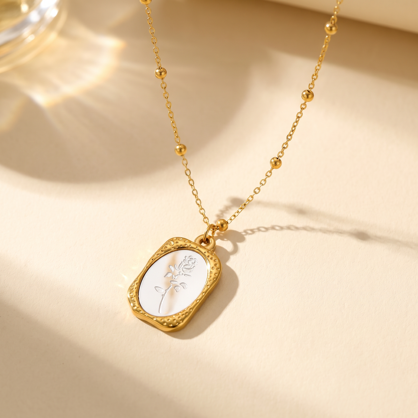 Vintage Rose Necklace