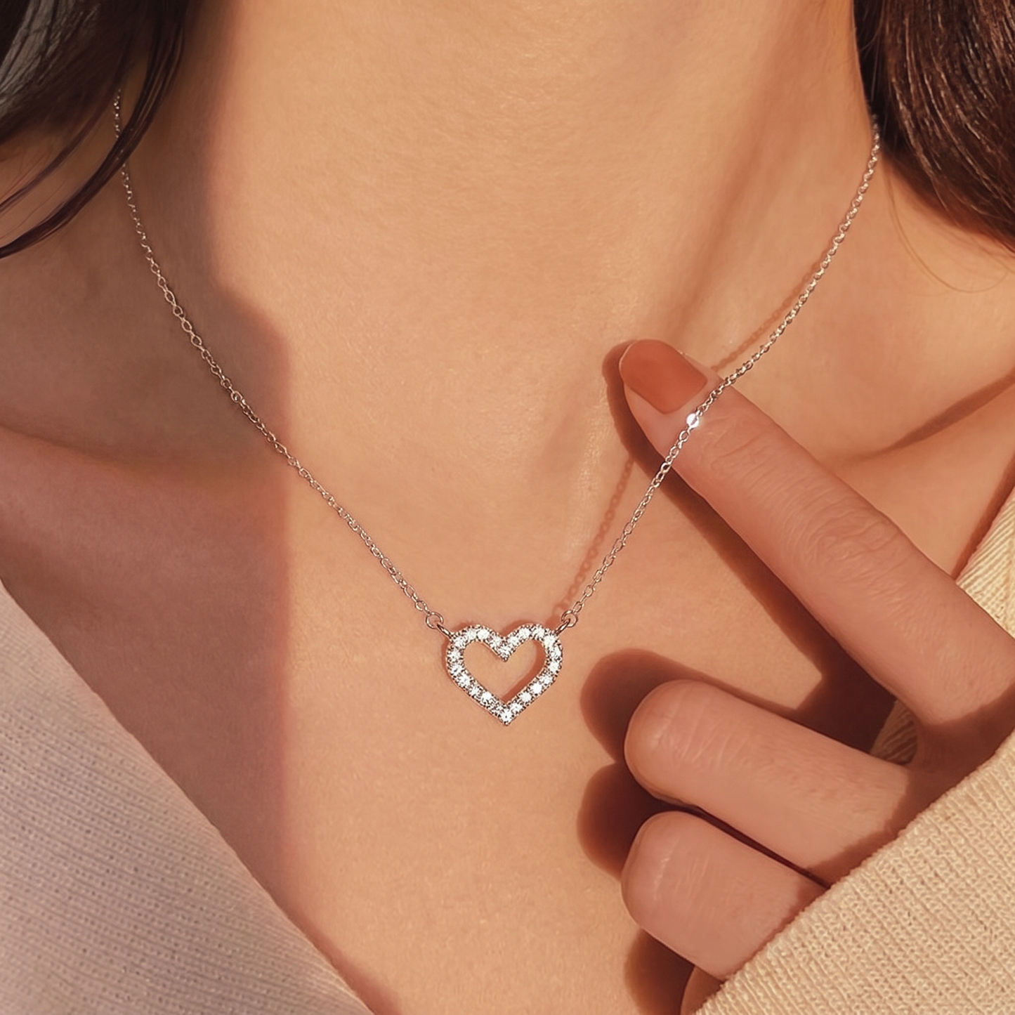 Icy Heart Necklace