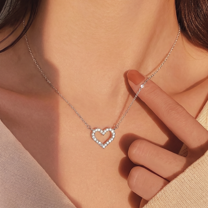 Icy Heart Necklace