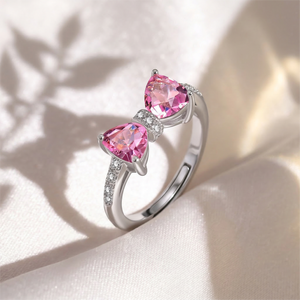 Mini Pink Bow Ring