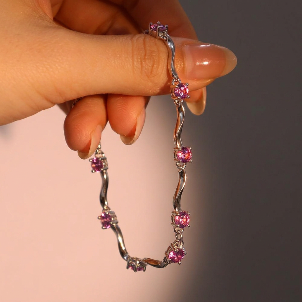 Pink Swirl Bracelet