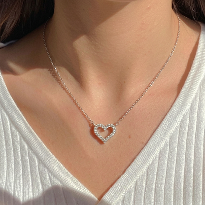 Icy Heart Necklace
