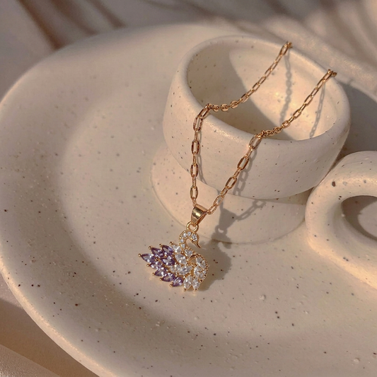 Twilight Swan Pendant