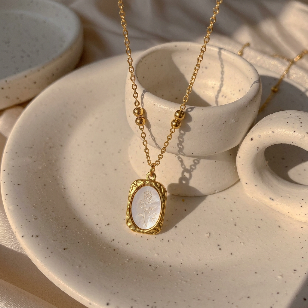 Vintage Rose Necklace