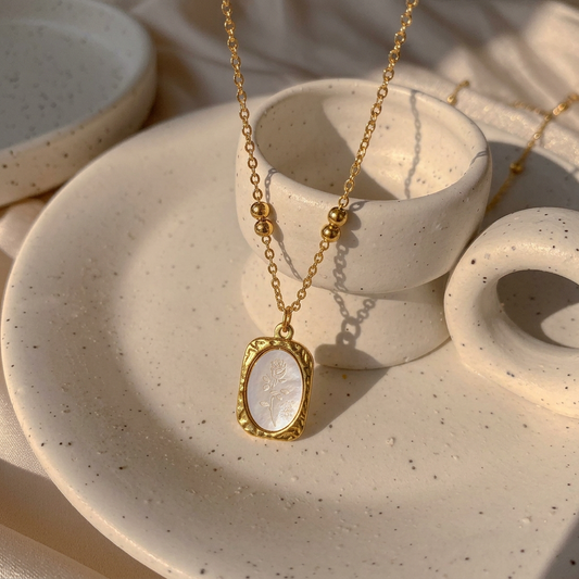 Vintage Rose Necklace