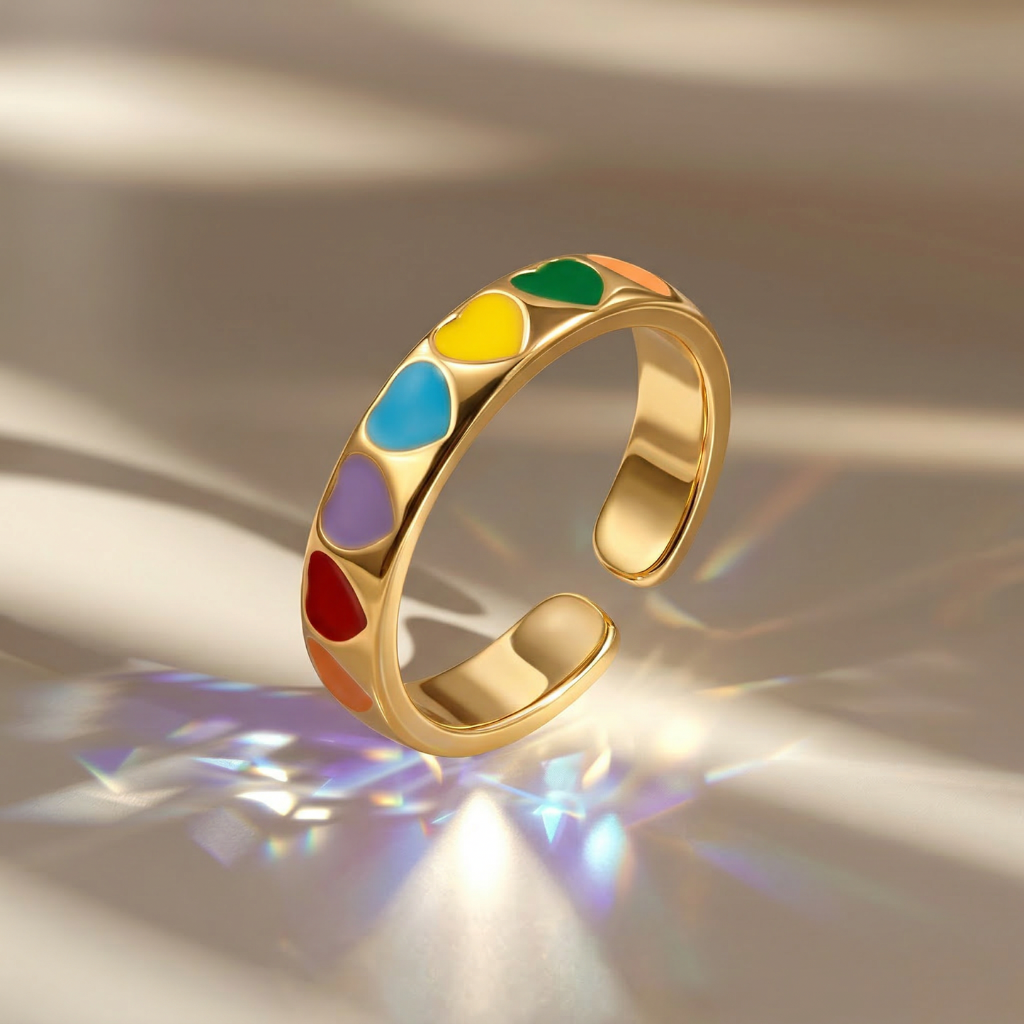Chromatic Heart Ring