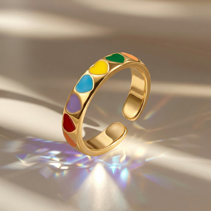 Chromatic Heart Ring