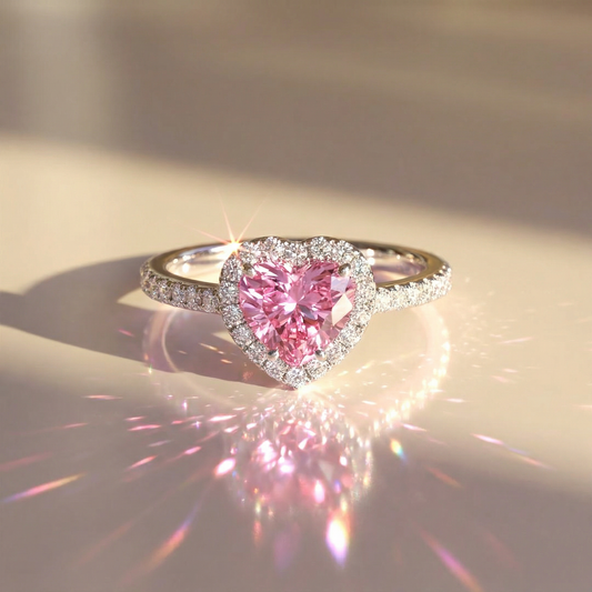 Pink Princess Heart Ring