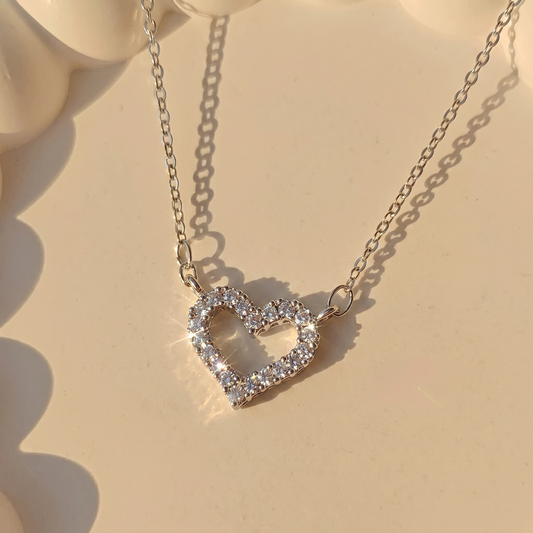 Icy Heart Necklace