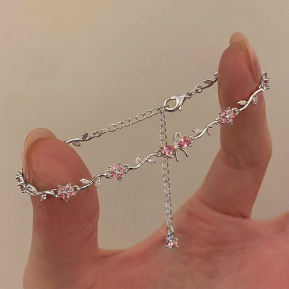 Coquette Lace Ribbon Bracelet