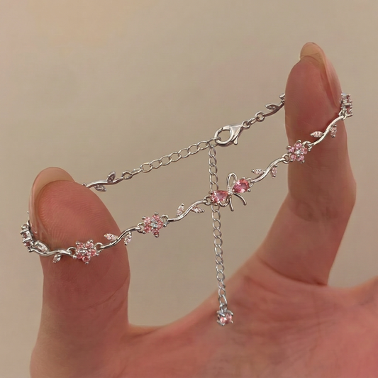 Coquette Lace Ribbon Bracelet