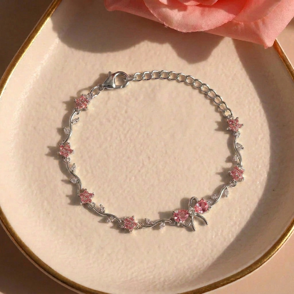 Coquette Lace Ribbon Bracelet