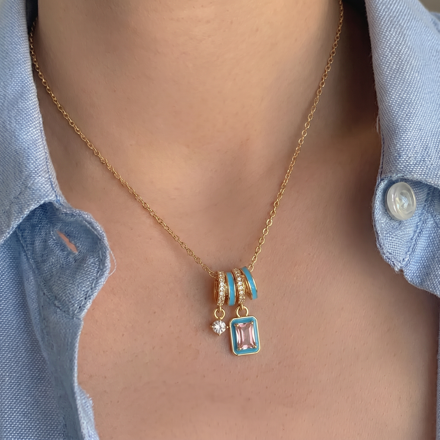 Cyber-Pop Charm Edit Necklace