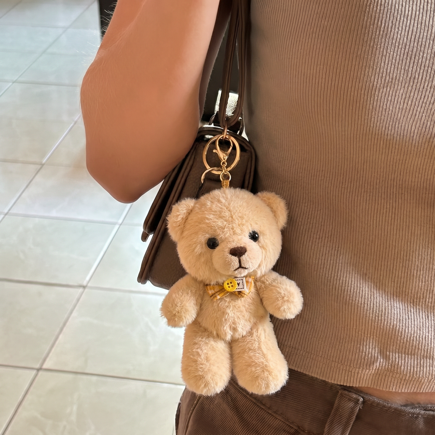 Coffee Teddy Plushie Charm
