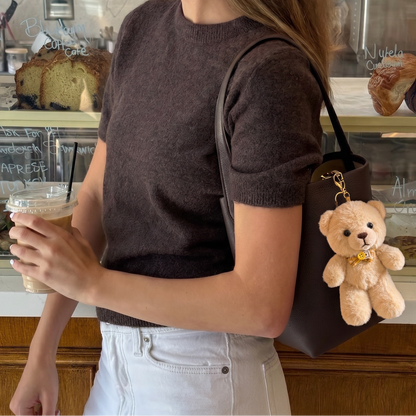 Coffee Teddy Plushie Charm